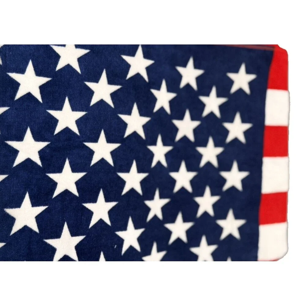 Patriotic American Flag 30 x 60 Beach Towel 100% Cotton